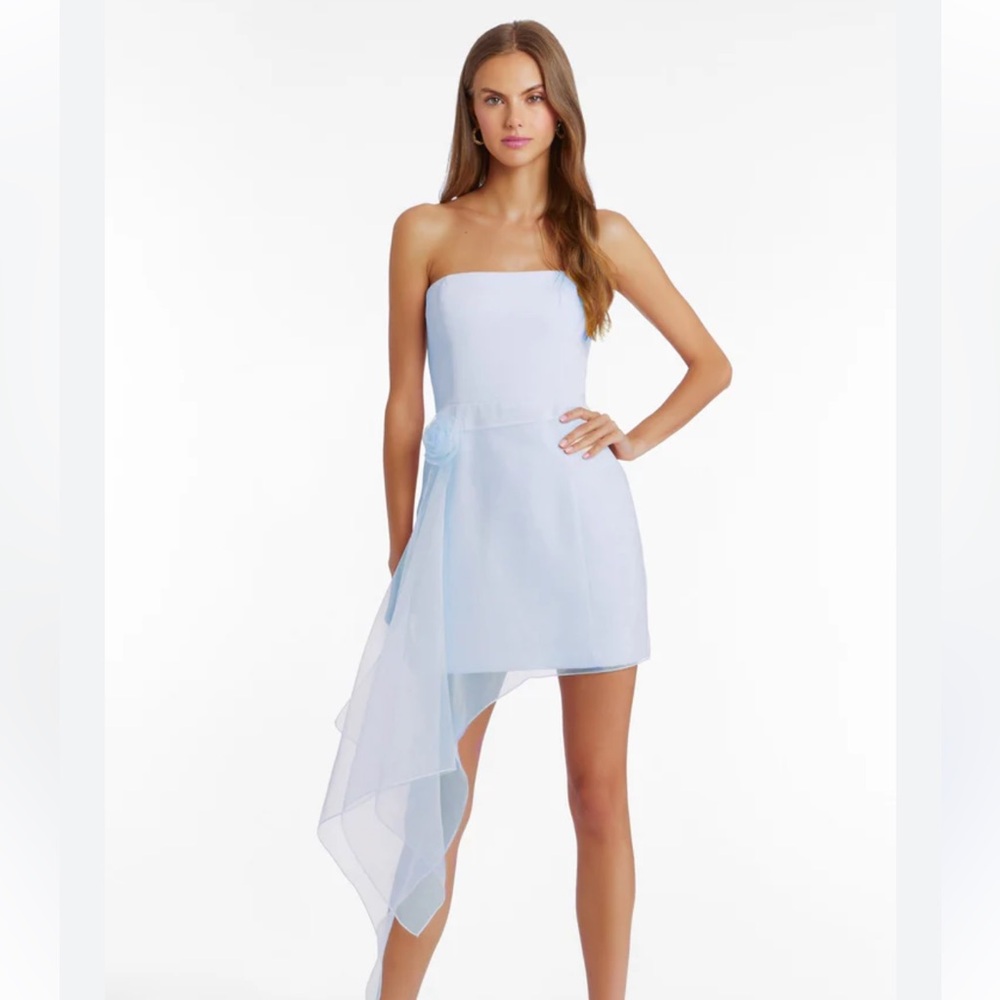 AMANDA UPRICHARD mandy rose dress in arctic